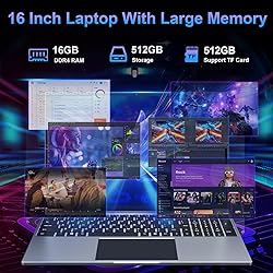 jumper Laptop, 16 inch Laptop Computer with 16GB