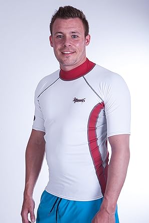 Ascan Lycra Rashguard Man White Manga Corta Nuevo Proteccion Uv Surf Estela Kite Xl Amazon Es Ropa Y Accesorios