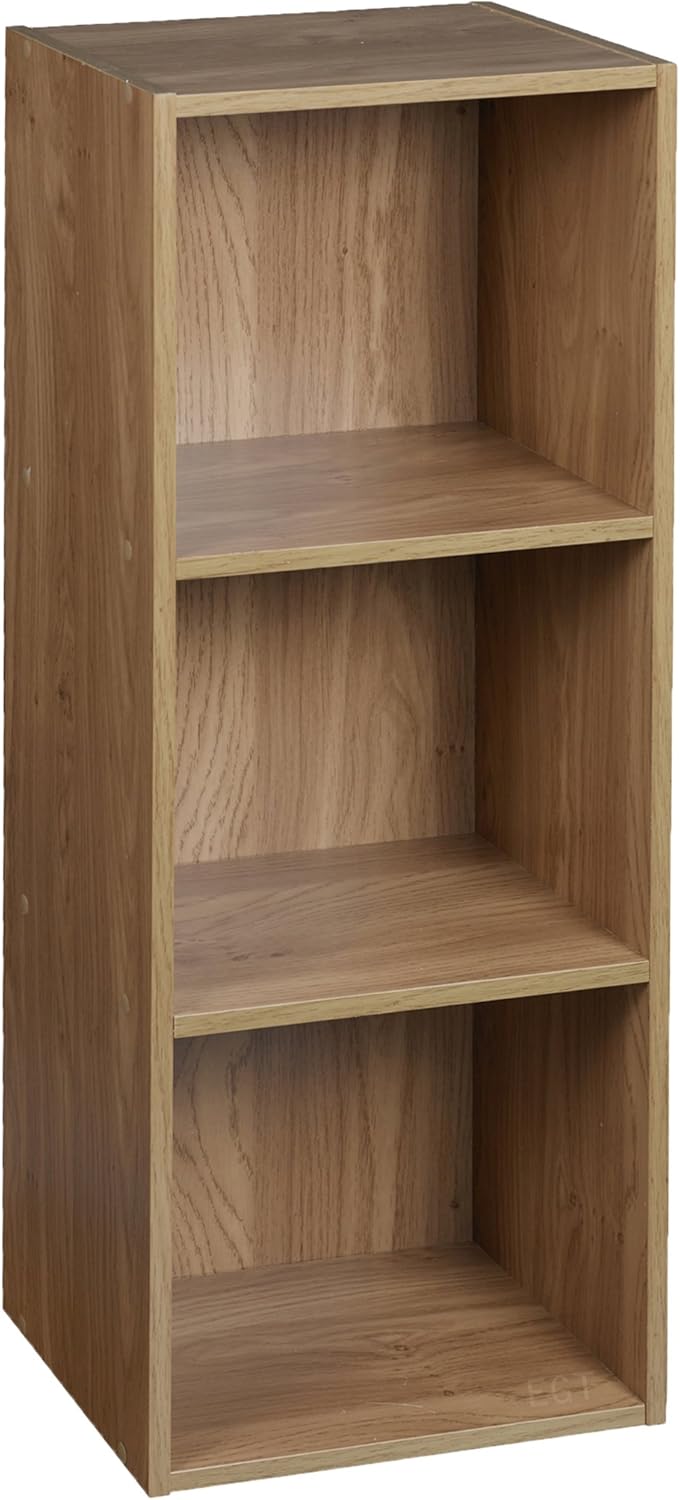 URBNLIVING 1, 2, 3, 4 Tier Oak Wooden Shelving Bookcase Storage Wood