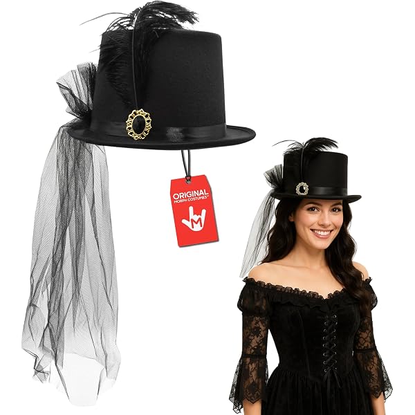 Fancy black hat‎ woman\'s vintage style Halloween costume set Amazon.com: XEPST 6PCS French Women set - 50s Fancy Dress  main image 2
