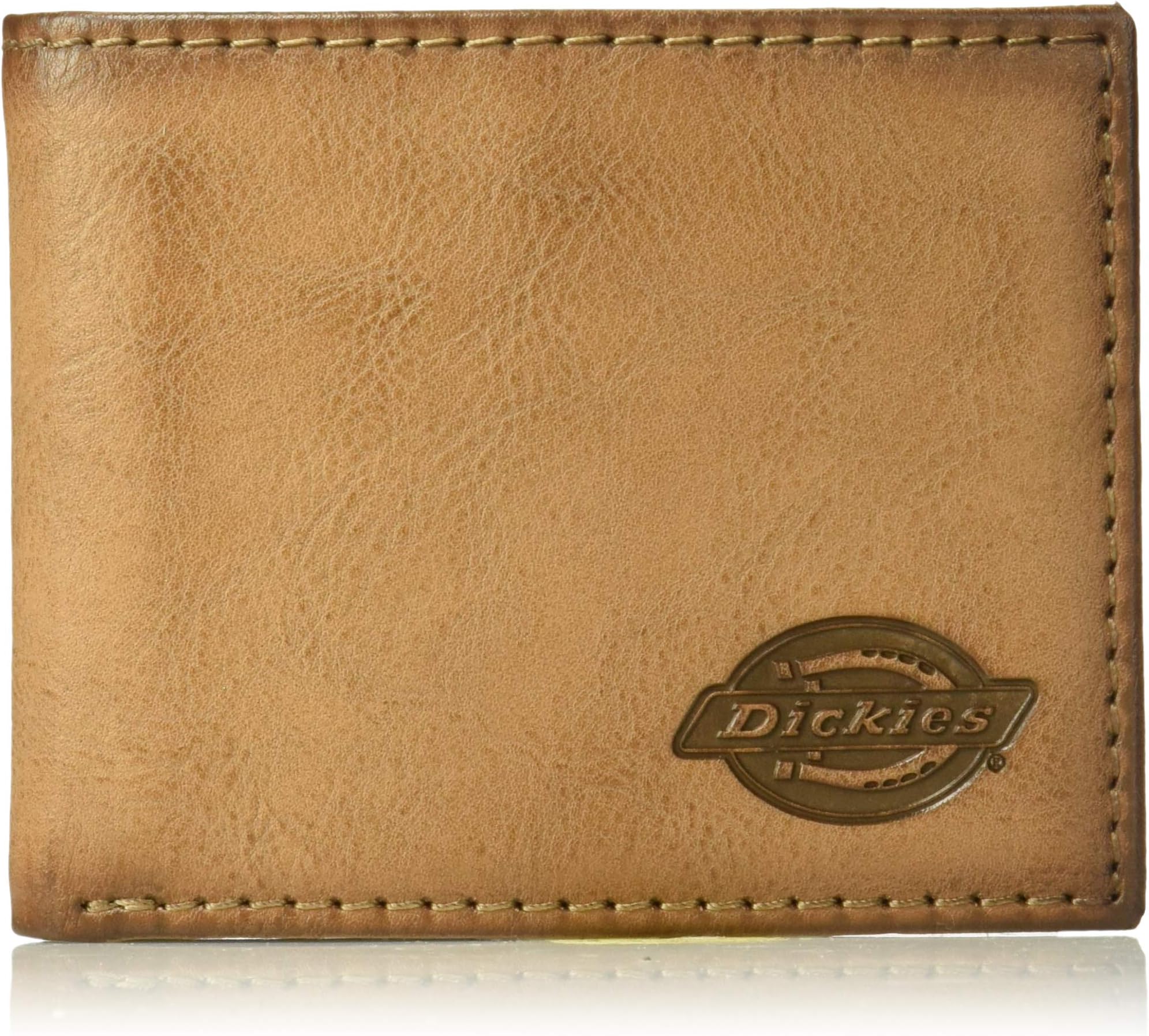 Dickies Men's Leather RFID Extra Capacity Slim Bifold Wallet