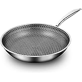 JUST VEGAN Non Stick Frying Pans 10-inch/11-inch, Nonstick Frying Pan with Induction Compatible Base, Durable & Easy Clean for Gas/Electric Stove (10 inches)