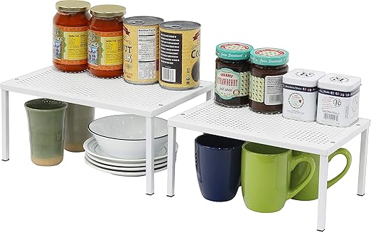 Amazon Com Simplehouseware Expandable Stackable Kitchen Cabinet