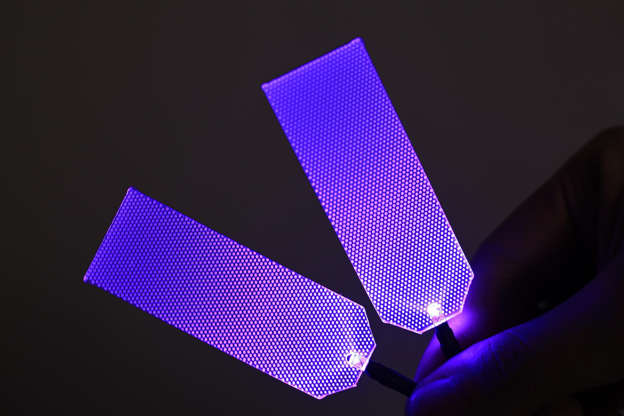 Photo 1 of [Violets] Flexible Helmet Decorations led Lights Flexible Cosplay DIY kit Decorations RGB Light Superhero for Men Gifts