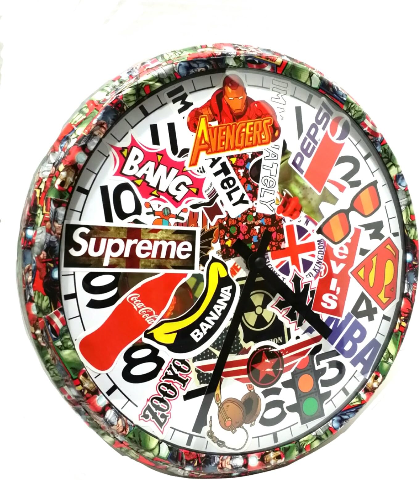 Wild and Crazy Retro/Modern Logo Wall Clock