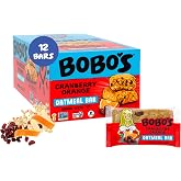 Bobo's Soft Baked Oatmeal Bars, Cranberry Orange, 3oz (12 ct) | Gluten Free, Healthy Meal Replacement Bars for Adults &amp; Kids, Simple Ingredients, Whole Grain Oats, Plant Based, Non-GMO