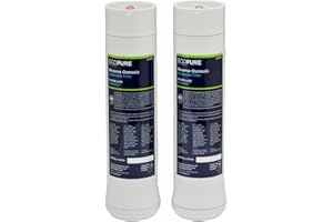 EcoPure ECOROF Reverse Osmosis Replacement Filter Set – Fits ECOP30 & Select Kenmore RO Systems – NSF-Certified – Reduces Lead, Chlorine, TDS & More – 6-Month Life – Easy Filter Changes