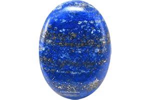 Amazing Gemstone Lapis Lazuli Crystals and Healing Stones - Large Palm Stone Crystals Piedra - Crystal for Good Luck, Balanced Positive Energy, Meditation - Unique Stocking Stuffers, Gifts for Women