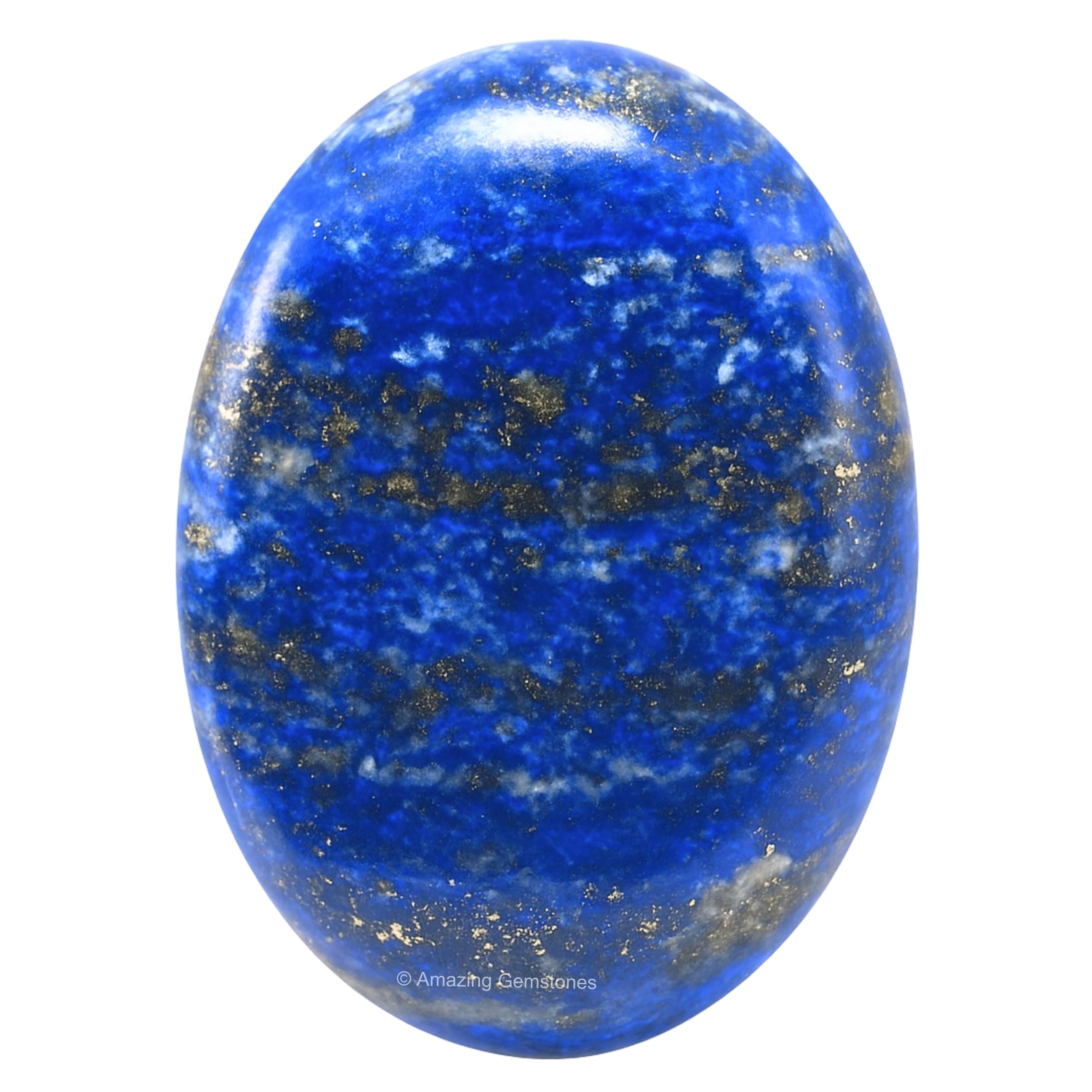 Lapis Lazuli Crystals and Healing Stones - Large Palm Stone Crystals Piedra - Crystal for Good Luck, Balanced Positive Energy, Meditation - Unique Stocking Stuffers and Birthday Gifts for Women, Men