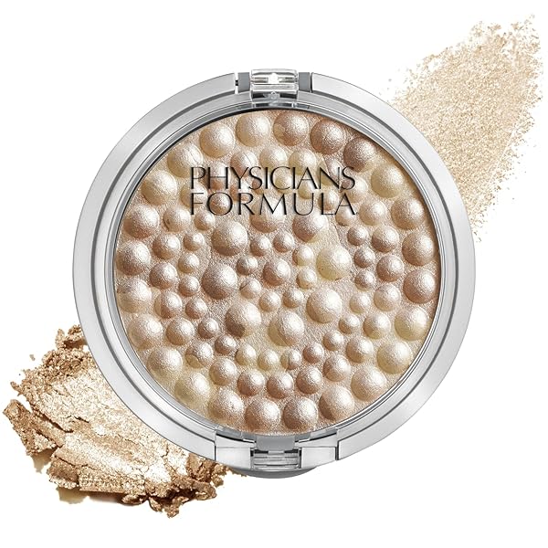 PHYSICIANS FORMULA HIGHLIGHTER MAKEUP POWDER MINERAL GLOW PEARLS, LIGHT BRONZE PEARL, DERMATOLOGIST TESTED