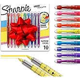 Sharpie Liquid Highlighters, Chisel Tip, Assorted Colors, 40 Count - Journaling, School, Study Supplies, Pack of 4