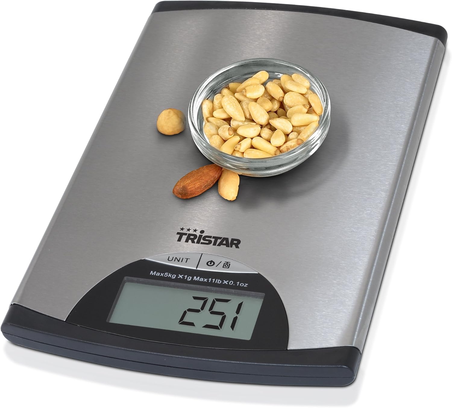 Tristar KW-2435 Kitchen Scale - 5 kilograms - Stainless Steel, silver, one size - Image 3