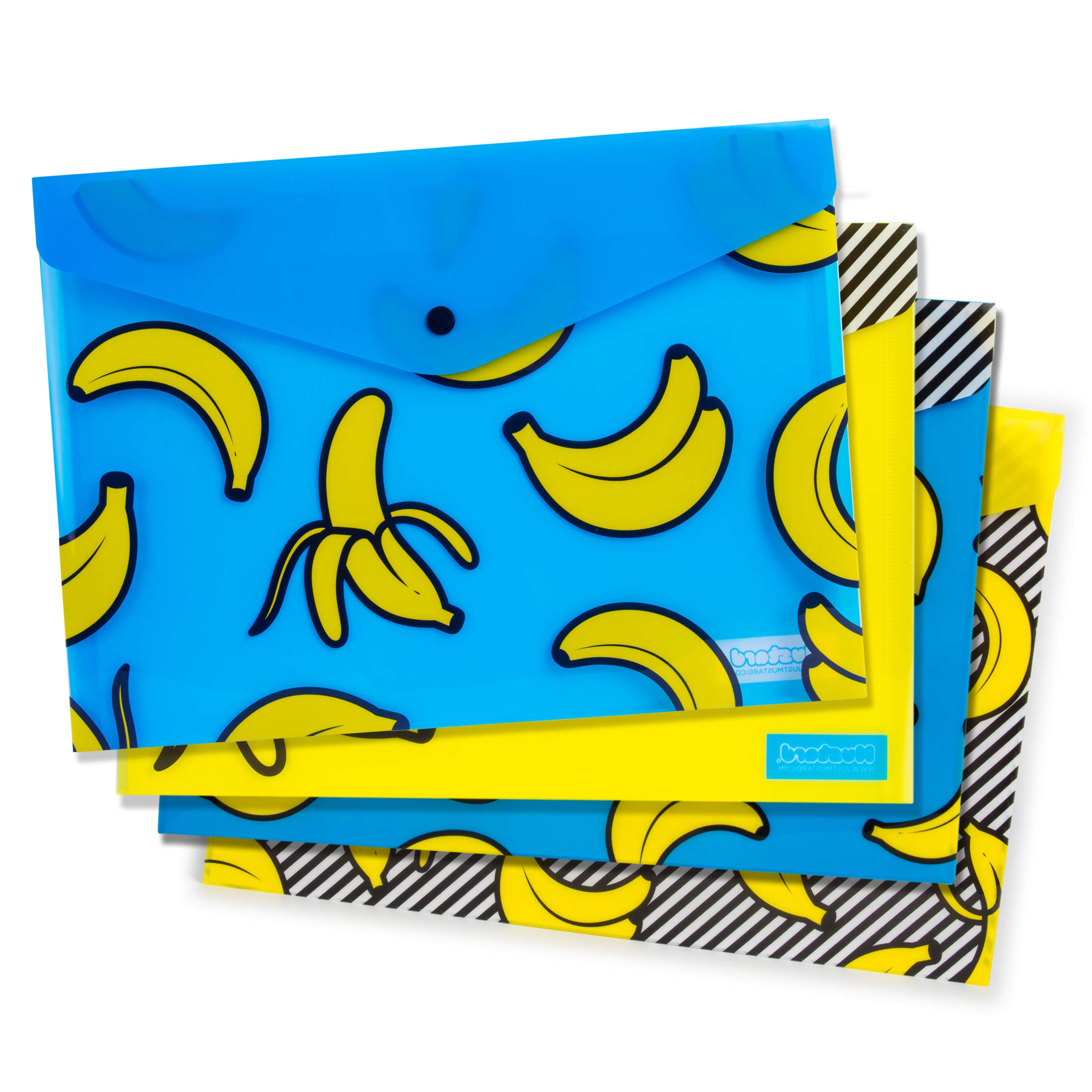 Mustard M16136 A4 Size Banana Document Wallets