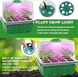 MQFORU Seed Trays with Grow Light 60 Cells 5-Pack Propagator Kit view 2