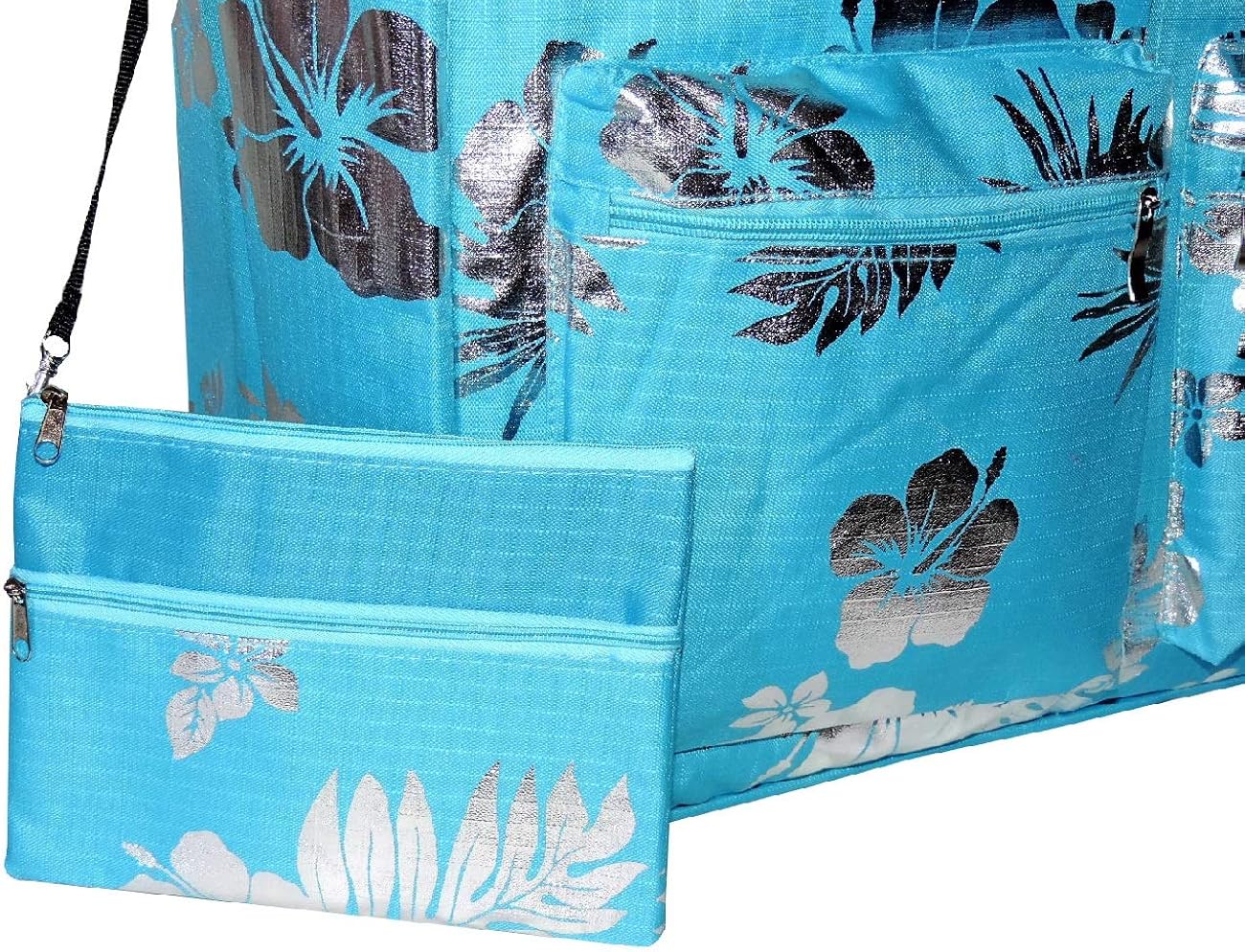 Borse Maxi Borsa Mare Donna Grande AQUA DI MARE con Tasche e Pochette  IMPERMEABILE Borsone Spiaggia cerniera urban-earth.co.uk