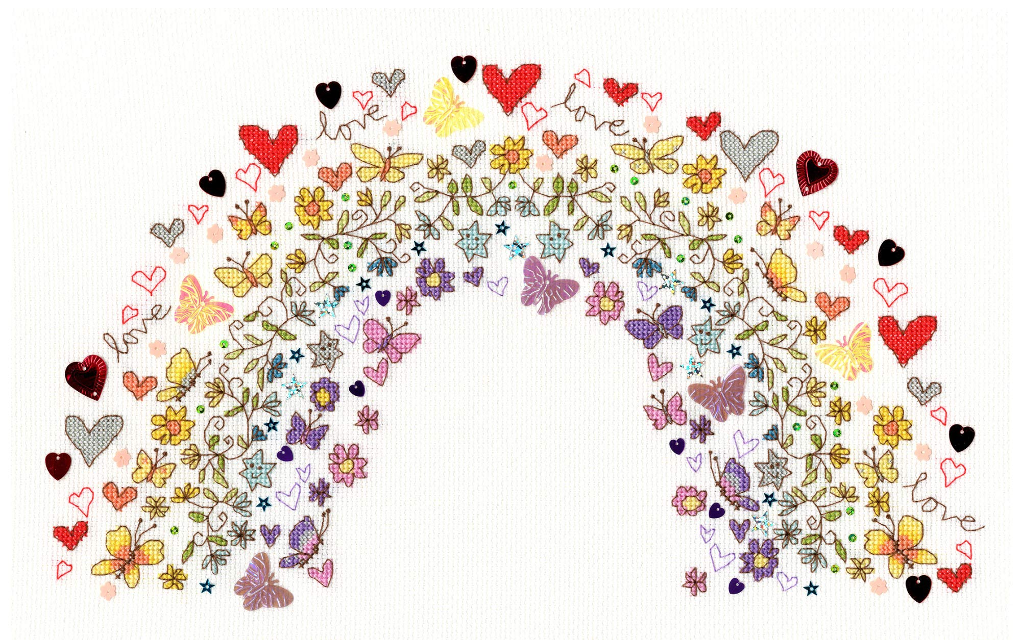 Bothy Threads Cross Stitch Kit - Lovely Rainbow