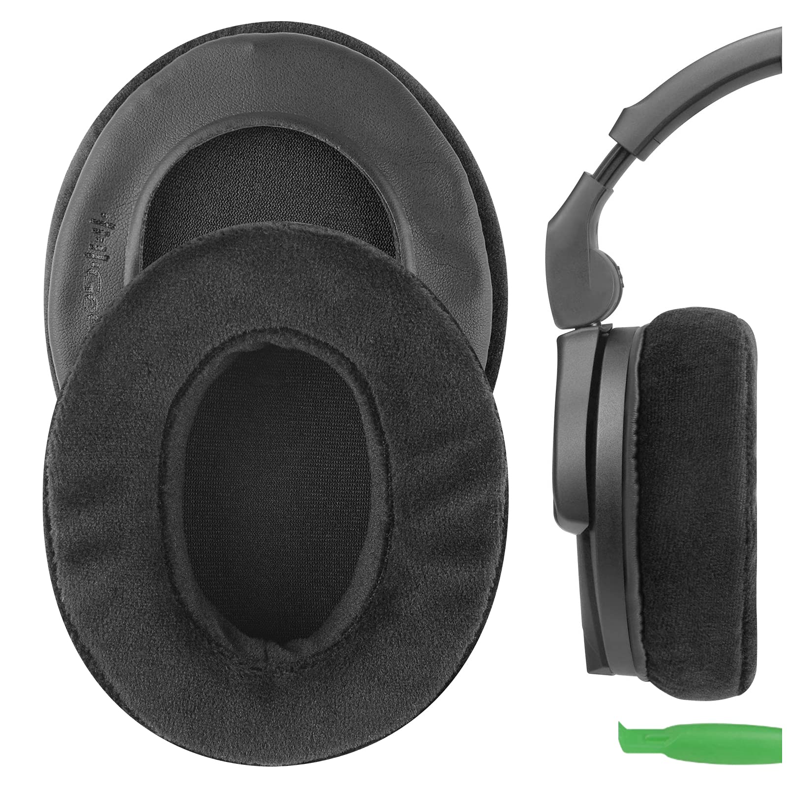 Geekria Comfort Velour Replacement Ear Pads for Sennheiser PC350, HD280 PRO, Urbanite XL Headphones Ear Cushions, Repair Parts (Black)
