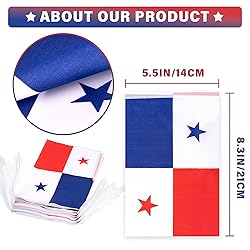 Panama String Flag Pennant Banner, Small Mini