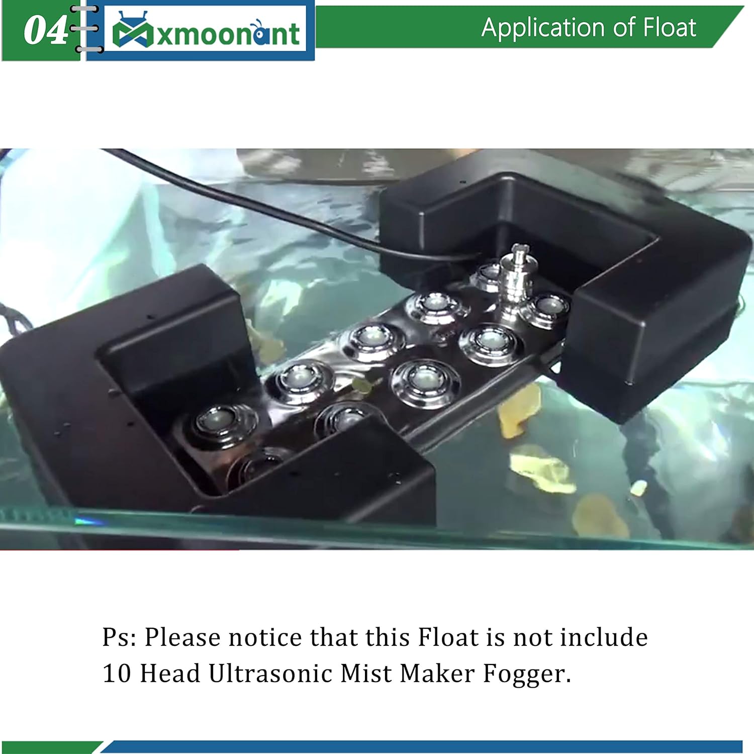 Mxmoonant Mist Maker Float/Buoy Square for 6 Head 10 Head Ultrasonic Mist Maker: Home & Kitchen
