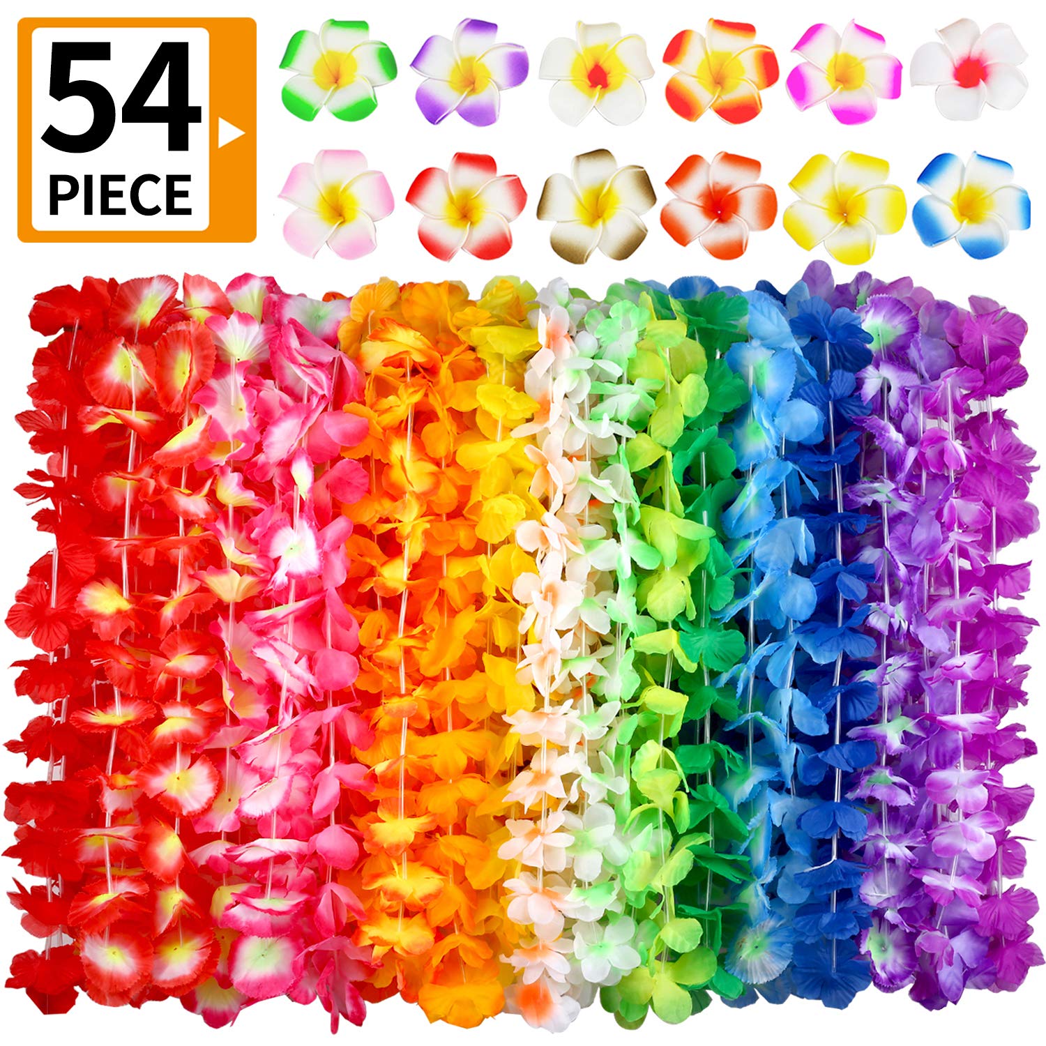 Amazoncom Hawaiian Leis 54 Designs Total 42 Flowers Necklaces 7