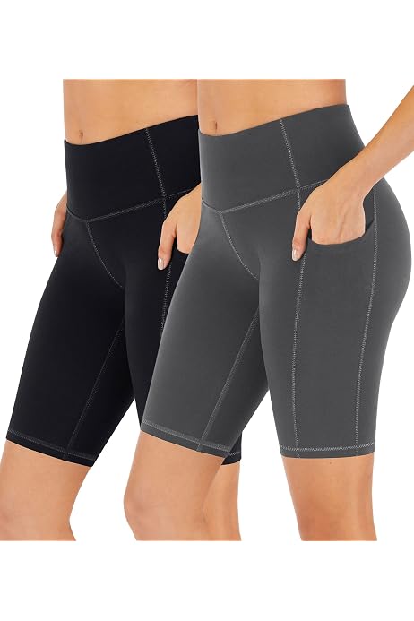Amazon.com: High Waisted Biker Shorts for Women-Workout Yoga Running Shorts  Leggings with Pockets (1# Black,3 Pack, Small) : Clothing, Shoes u0026 Jewelry