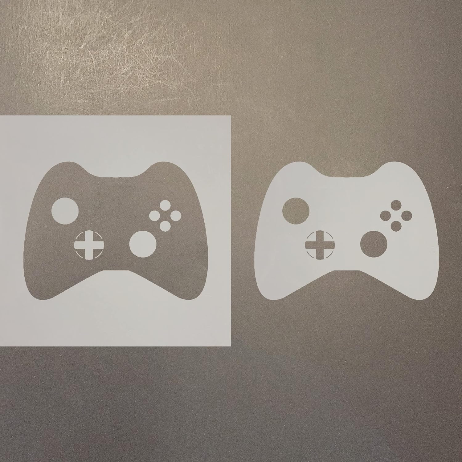 Mixed Media - Video Game Controller Reusable Mylar Stencil - Art Craft Supplies 4 Inch