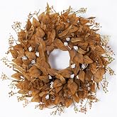 26 Inch Fall Wreath for Front Door, Artificial Eucalyptus Porch Decor (26in)