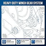 AIM Tools 1200LB Hand Winch Manual Crank Ratchet Gear Auto Brake Boat Trailer view 3