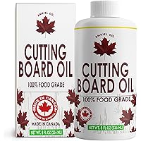 Cutting Board Oil 8 fl oz – 100% Food-Grade Mineral Oil for Protecting and Restoring Wooden Cutting Boards, Butcher Blocks, a