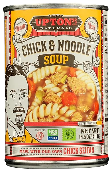 UPTONS NATURALS CHICK & NOODLE SOUP, 14.5 OZ