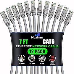 Maximm Cat 6 Ethernet Cable - 7 ft