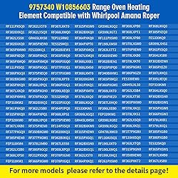 W10856603 9757340 Electric Oven Broil Element