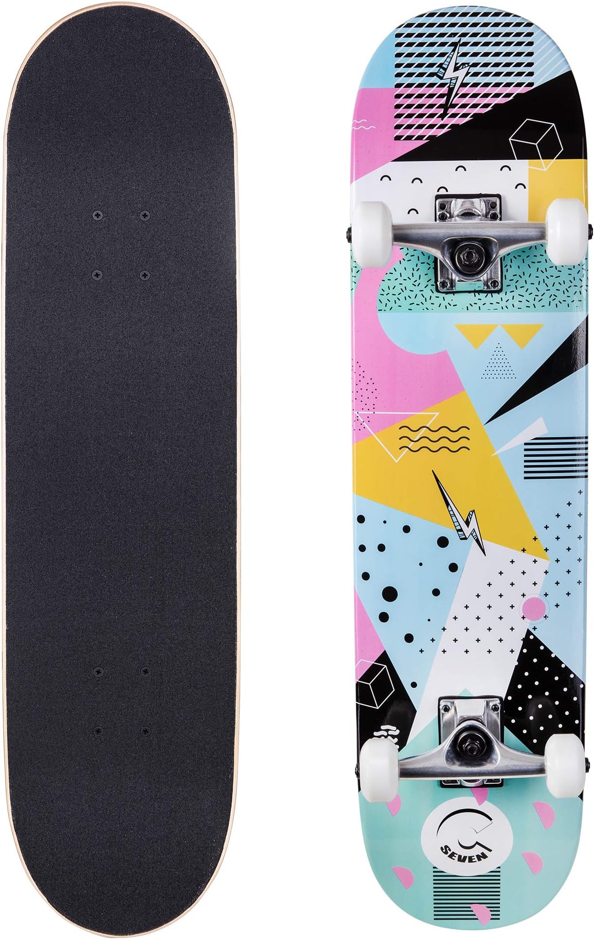 Cal 7 Complete Standard Skateboard 7.5-8-Inch Deck