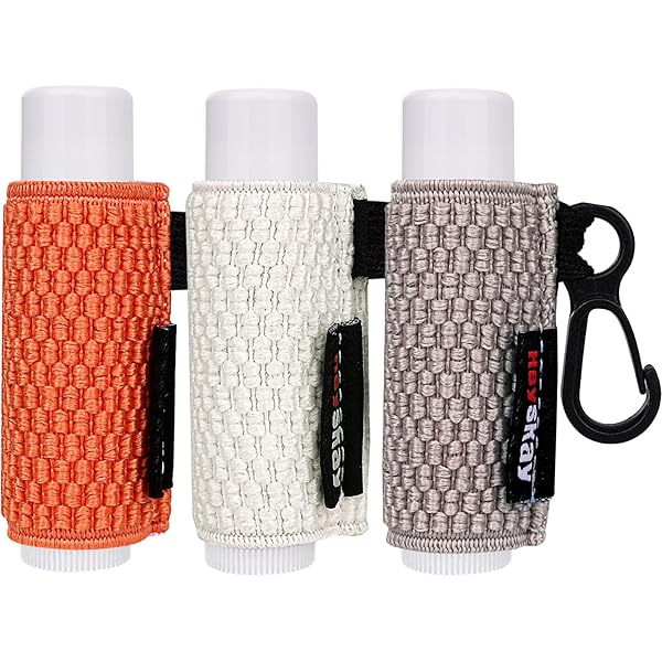 ZFRXIGN Lipstick Keychain Holder – Neoprene Sleeve For Chapstick With Metal Ring, Assorted Fun Prints - View #9