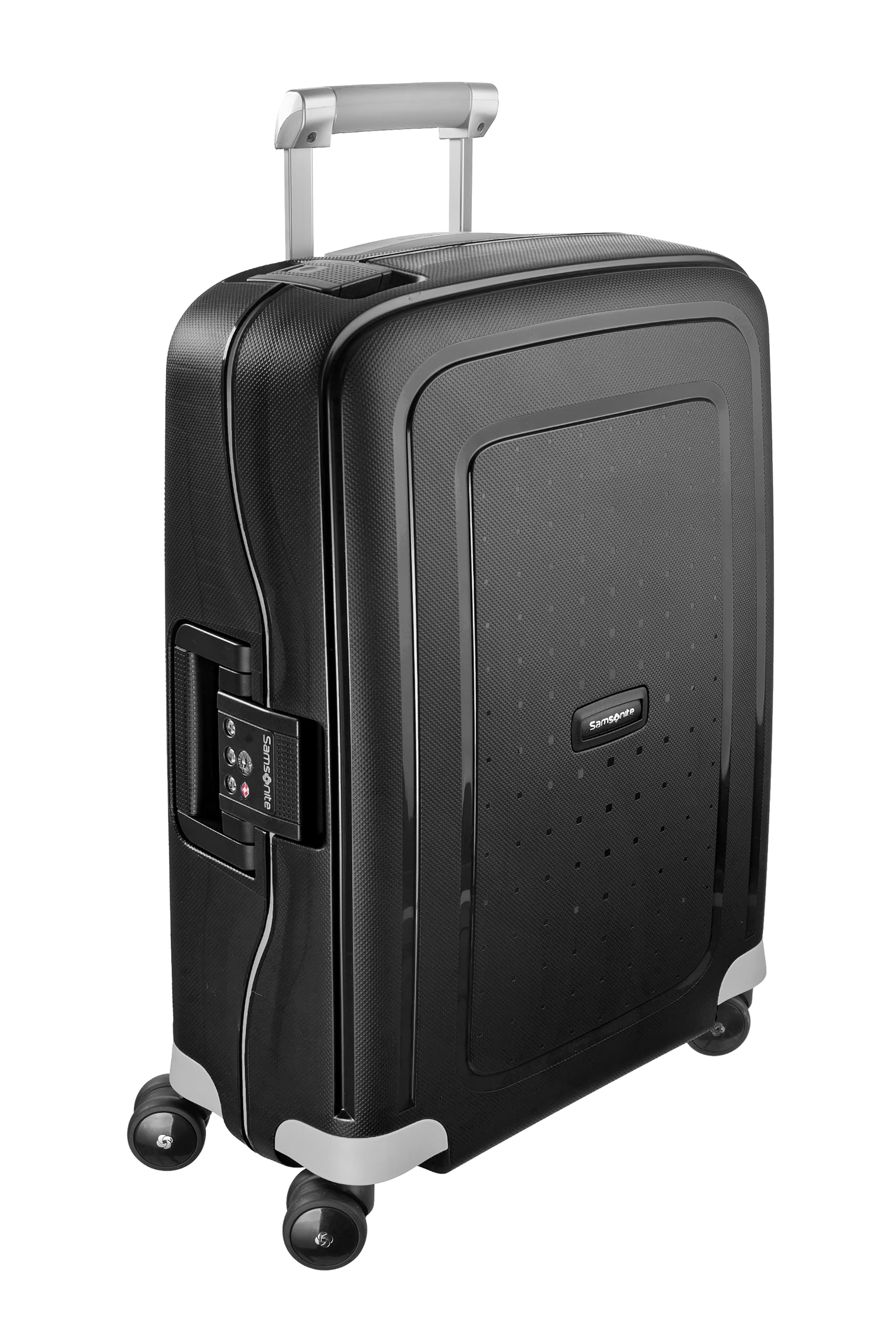 Samsonite S'Cure - Spinner S, Hand Luggage, S (55 cm), 34 L, Black (Black)