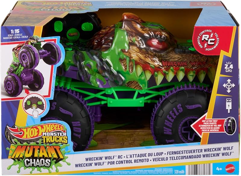Monster Trucks Mutant Chaos Veicolo RC Wreckin’ Wolf