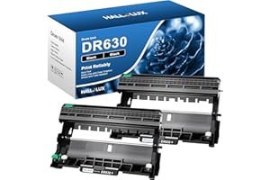 HALLOLUX DR630 DR 630 Drum Replacement for Brother DR630 DR 630 to use with HL-L2300D DCP-L2520DW HL-L2315DW HL-L2320D DCP-L2540DW HL-L2340DW MFC-L2700DW HL-L2380DW HL-L2380DW HL-L2305W Printer(2 Pack)