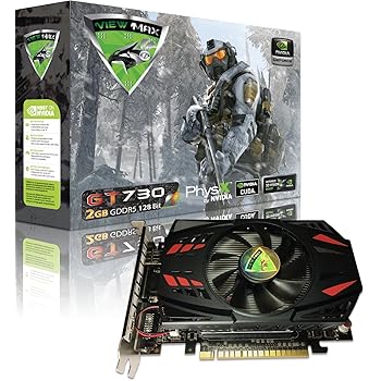 ViewMax GeForce GT 730 2GB GDDR5 128 Bit PCI Express (PCIe) DVI Video Card HDMI & HDCP Support Warrior Edition