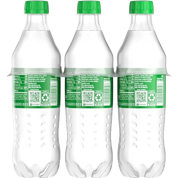 SPRITE LEMON-LIME CAFFEINE FREE SODA SOFT DRINK BOTTLES, 16.9 FL OZ, 6 PACK