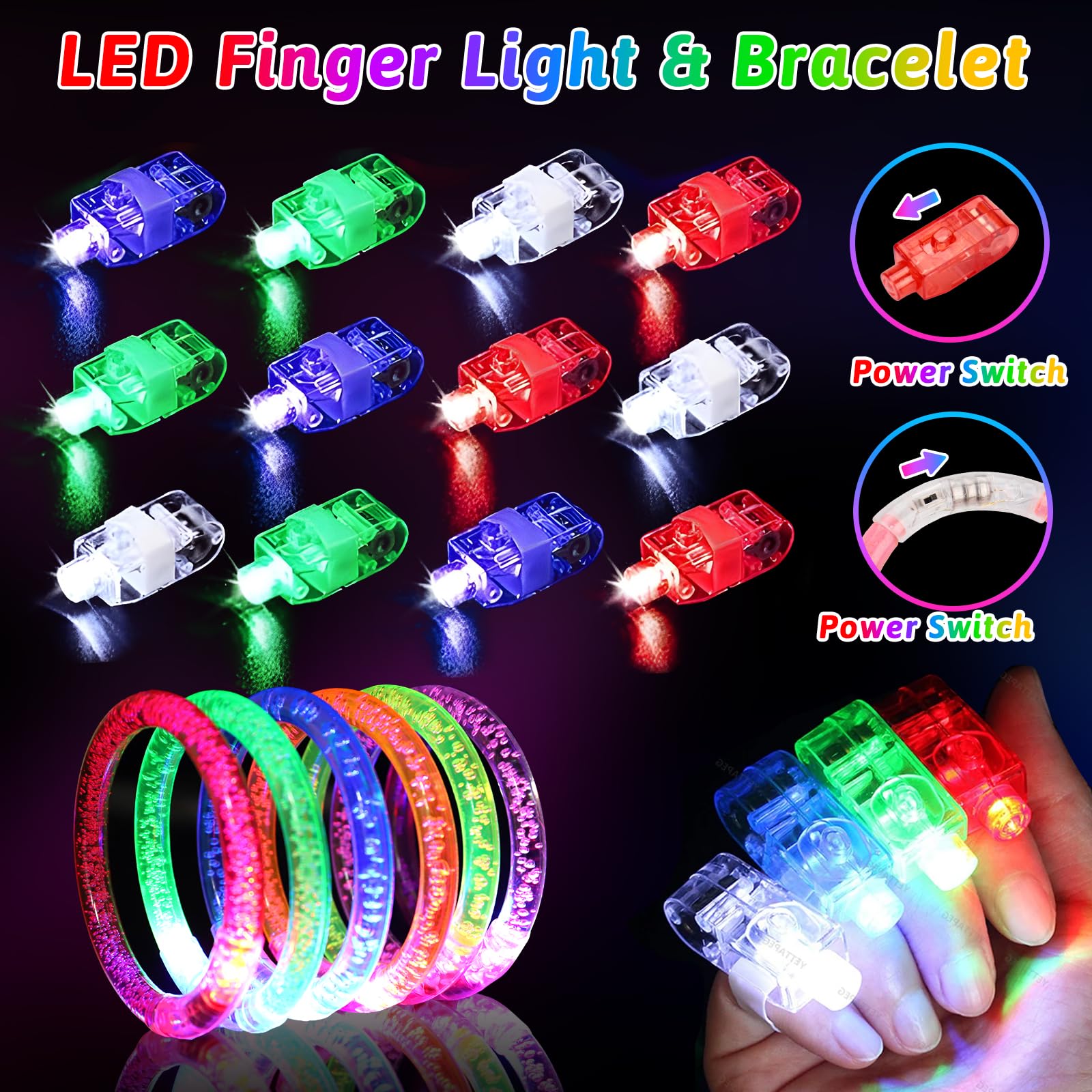 156PCS Glow in The Dark Party Supplies for Kids 8-12, Light Up Glasses Headband Rings Halloween Party Favor Adult, 100 Glow Sticks Bulk Party Pack DIY Necklaces Bracelets Neon Camping Pool Decorations
