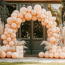 RUBFAC 129pcs Nude Balloons Different Sizes 18 12