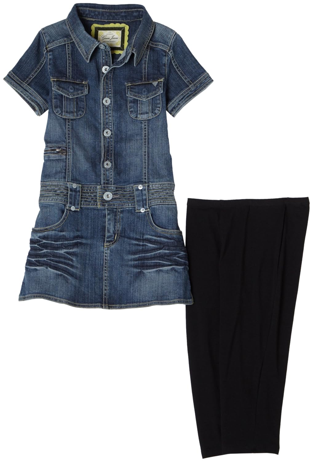 denim shirtwaist dress