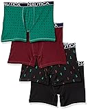 Nautica Men's Cotton Stretch 4 Pack Boxer Briefs