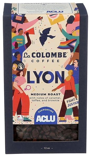 LA COLOMBE LYON WHOLE BEAN COFFEE, 12 OZ