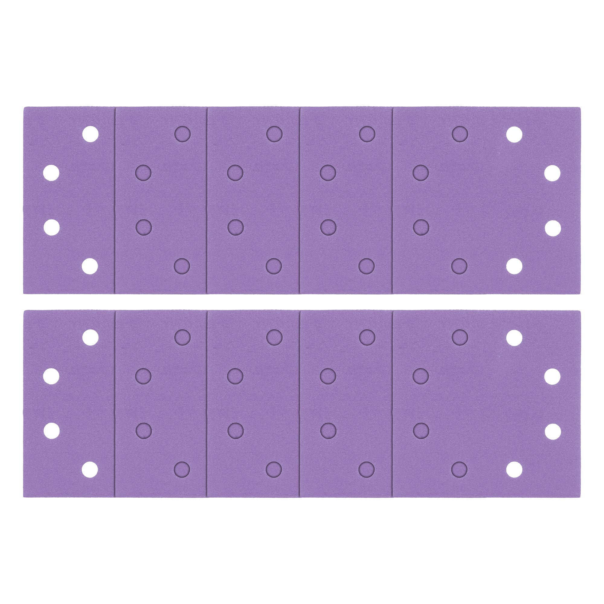 Trend Aluminium Oxide 1/4 Sheet 114 x 110mm 120 Grit Sanding Sheets, AB/QTR/120A, Pack of 10