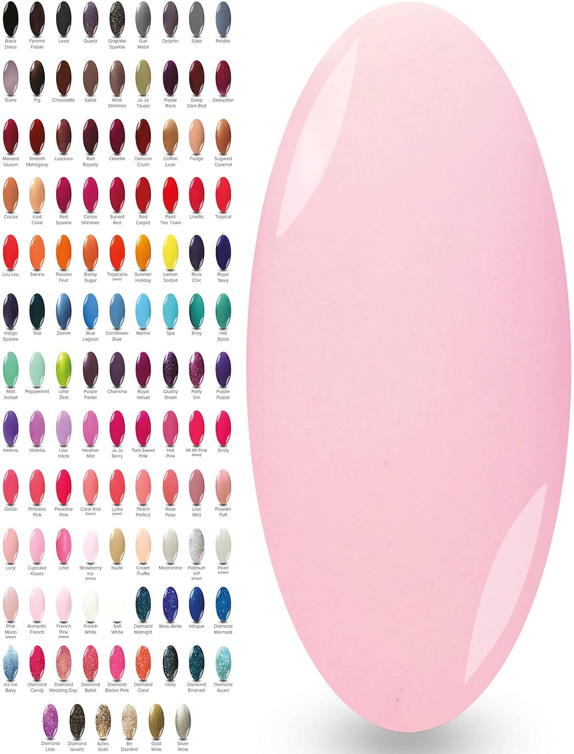 Amazon Com Perfect French Soft Pale Pink Romantic French Manicure Gel Nail Polish Light Pastel Uv Led Gel Nail Lamp Curing Polishes Soak Off Gels Beauty