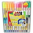 Dong-a Toru Window Glass 24 Color Crayon Marker for Window,Mirror,Glass,Plastic
