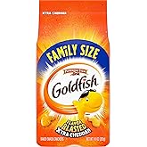 Goldfish Crackers, Flavor Blasted Xtra Cheddar Crackers, Family Size, 10 Oz Bag