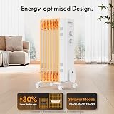 VonHaus Oil Filled Radiator 7 Fin 1500W Portable Electric Heater view 2
