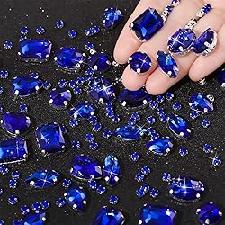 156 Pieces Sew on Rhinestones Claw Flatback Crystal